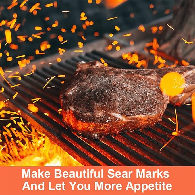 Utheer 17 inch Cast Iron Cooking Grate for Charbroil Tru Infrared 463255020 463242716 463242715 463276016 466242715 466242815 463257520, Replacement Grill Parts for Nexgrill 720-0882A