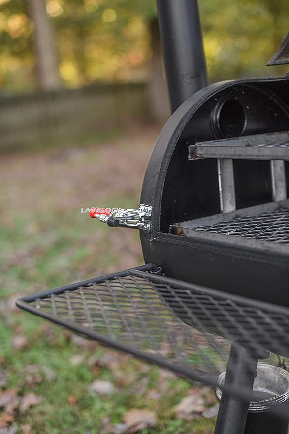 Total Control Offset Smoker Mod Kit for Oklahoma Joe's, and Most Other Offset Smokers Includes Gaskets, Lid Latches and Charcoal Basket (for Oklahoma Joe's Highland)