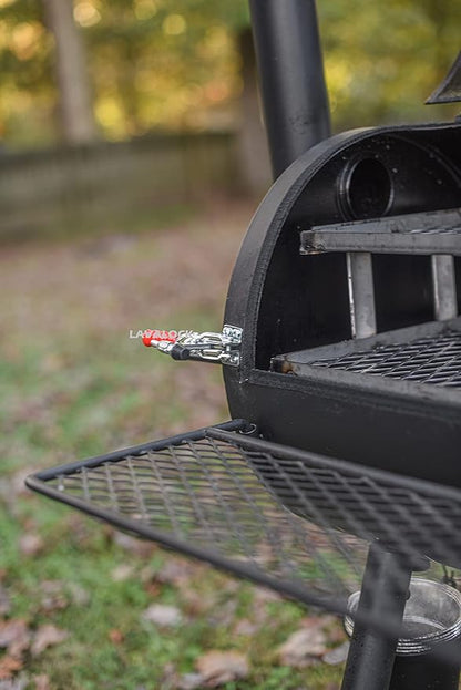 Total Control Offset Smoker Mod Kit for Oklahoma Joe's, and Most Other Offset Smokers Includes Gaskets, Lid Latches and Charcoal Basket (for Oklahoma Joe's Highland)