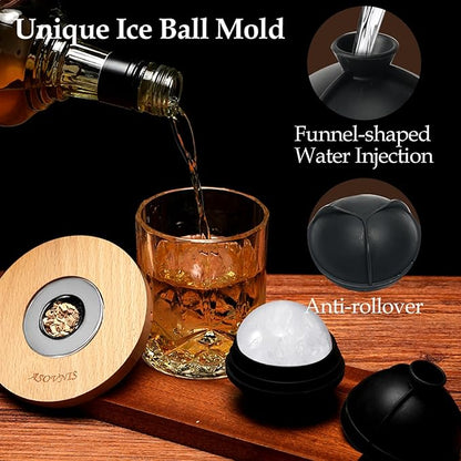 Whiskey Smoker Kit with Torch - 6 Flavors Wood Chips, 2 Glasses, Cocktail Smoker Infuser Kit, Old Fashioned Drink Smoker Kit, Birthday Valentine's Day Bourbon Whiskey Gifts for Men, Dad(No Butane)