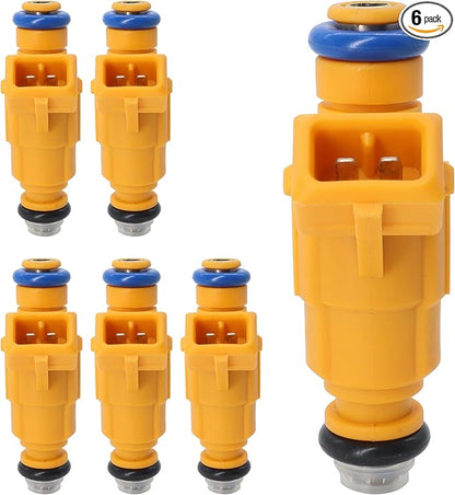 HiSport Fuel Injectors 0280155900 6PCS Replacement For Explorer Mercury Mountaineer 4.0L 1999 2000 2001