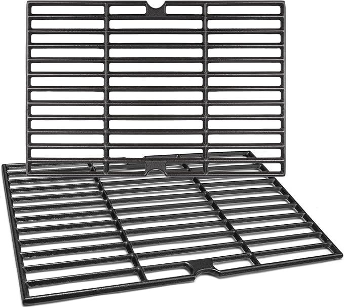 Uniflasy Grill Replacement Parts Kit for Dyna-Glo DGF350CSP DGF350CSP-D DGC350CNP-D 2-Burner Open Cart Propane Gas Grill Heat Plate Shield and Cooking Grid Grates