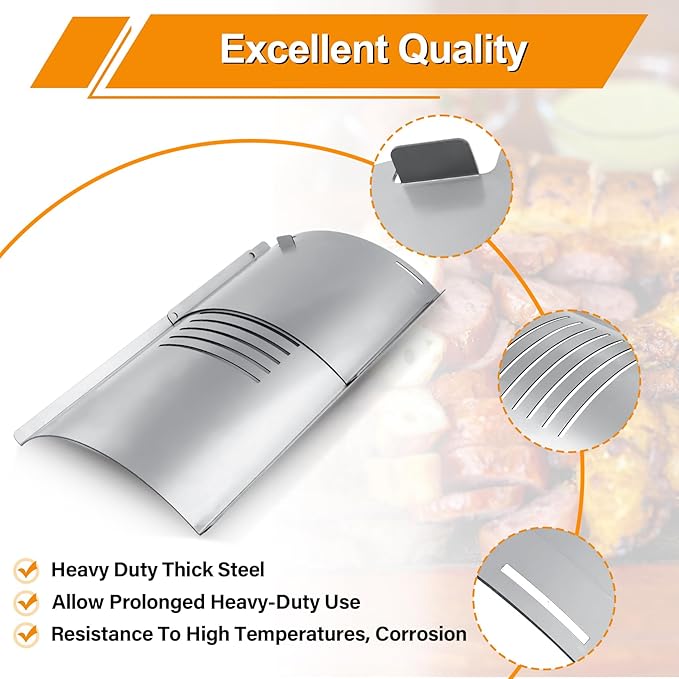 Flame Broiler Kit for Pit Boss 820 Series Pellet Grills with Slide Cover and Bottom, Grill Replacement Parts for Pit Boss PB820D(#74516), PB820PS1, PB820FB, PB820FBC, PB820S, PB820SC Pellet Grills
