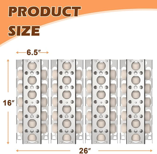 Grill Briquettes Tray Replacement Parts for Summerset Sizzler 26" 32" Grill,Replacement Parts for RCS Premier Series RJC32A RJC26A RJC40A RJC32AL RJC40AL Grill Briquettes Heat Plates,4 Pack