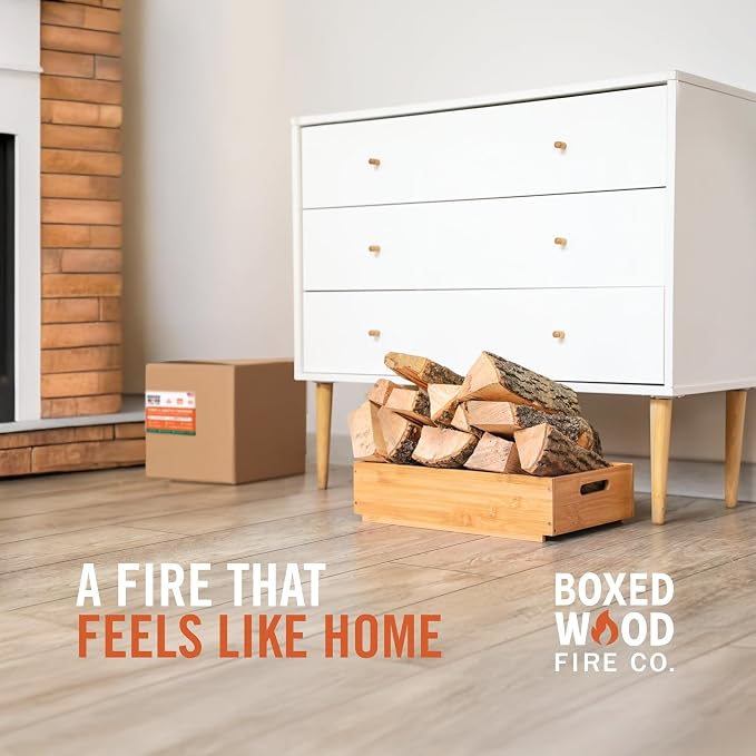Piñon & Juniper Aromatic Firewood Box, Approximately 11 Pounds (.5 Cubic Feet), Logs Measure Between 8-14 Inches