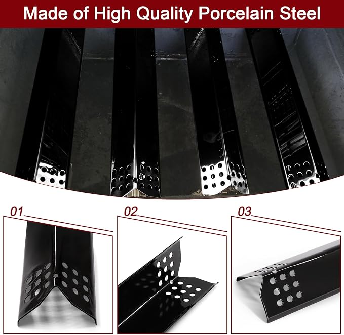 Hiorucet Grill Parts for Kitchen Aid 720-0954 720-0954L 720-0954A 720-0733 720-0733A 730-0733 730-0733A 740-0780 750-0780 740-0781, Heat Plates Grill Burners Igniters for Kitchen Aid 4 Burner Grill