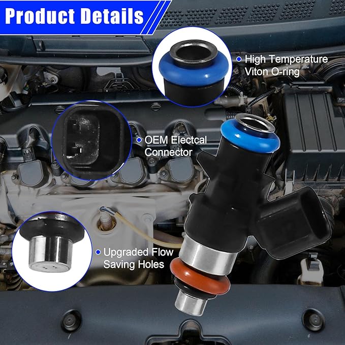 6PC Fuel Injectors for Dodge Charger Challenger Durango Grand Caravan Journey Chrysler 200 300 Jeep Grand Cherokee Wrangler 3.6L V6 2011-2019 – Replacement FJ1147 0280158233