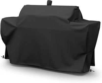 SHINESTAR Grill Cover for Oklahoma Joe Longhorn Combo Smoker, Heavy Duty Waterproof BBQ Cover, Fade Resistant & Rip Resistant, All-Weather Protection