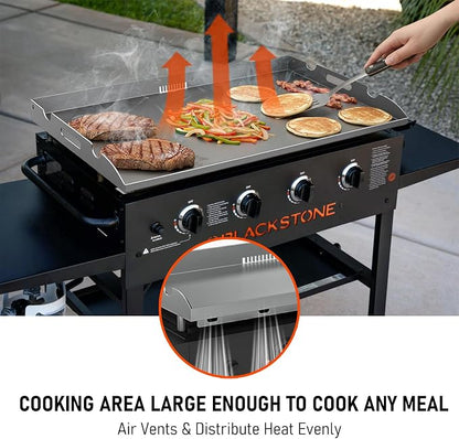 Upgrade Griddle Replacement Top for Blackstone 36 Inch | Flat Top Grill with Rear Grease System, Heavy Duty Steel, Flat Top Griddle Replacement for 1554 1818 1820 1825 2151