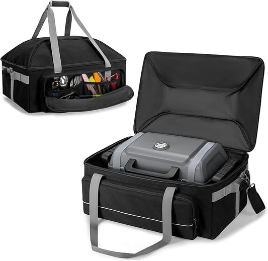 HODRANT Grill Carry Bag Compatible with Char-Broil Grill2Go X200 Portable Propane Gas Grill, Portable BBQ Cover with Secure Straps & Shoulder Strap, Barbecue Carrying Case for Grilling Tools, Bag Only