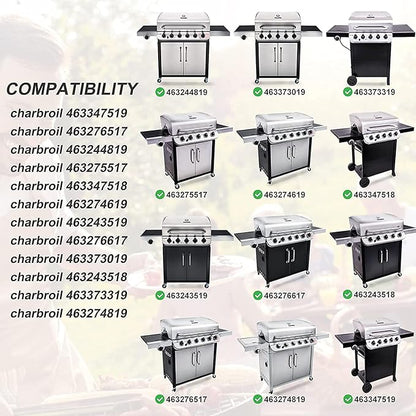 Repair Kit for Charbroil 463347519 463276517 463244819 463347518 463275517 463276617 463243518 463274619 463373019 Grill Replacement Parts