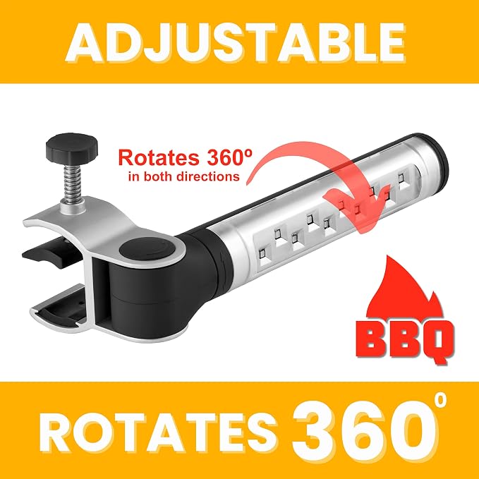 BBQ Grill Lights for Blackstone - Bright LED Lights-360 Degree Flexible Gooseneck, Weather Resistant, Task Lighting Barbecue Grilling, Perfect Gifts for Men (1 Pack)