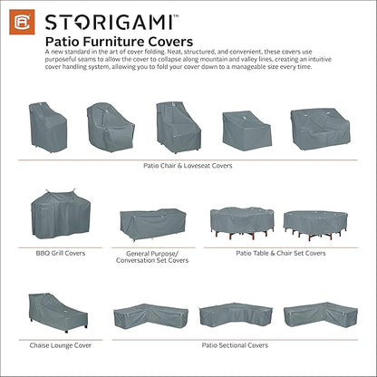 Classic Accessories Storigami Easy Fold Water-Resistant 70 Inch BBQ Grill Cover, Charcoal Black