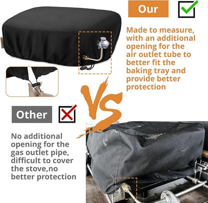 Griddle Cover for Blackstone 22 inch Tabletop Griddle with Hood,Custom Fit Waterproof UV Resistant Windproof Portable Grill Cover for Blackstone Adventure Ready and More Mini Camping Tabletop Griddle