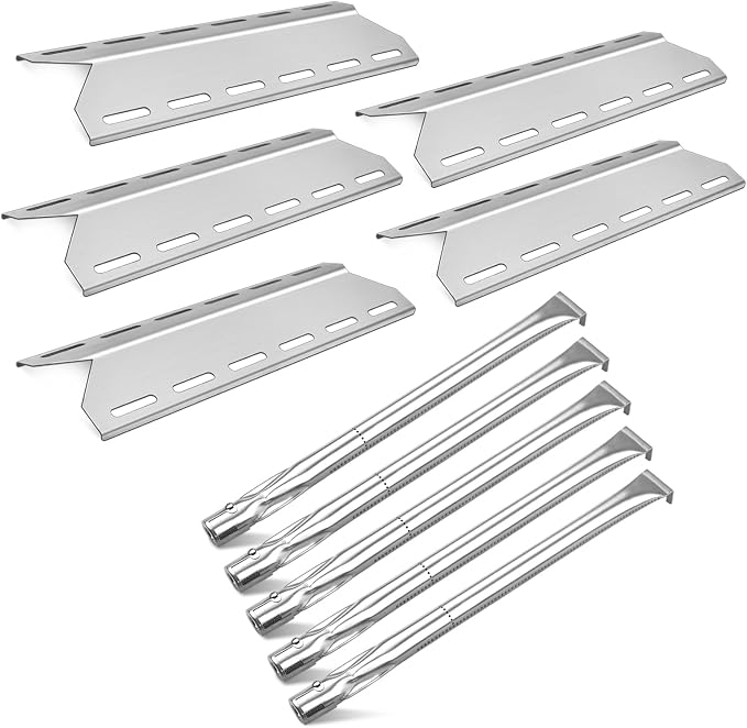 Grill Replacement Parts for Charmglow 720-0234, Nexgrill 720-0033 | Member's Mark 720-0584, Kirkland 720-0025, SAMS 720-0584A, Heat Plates and Burner Tubes 5 Burner Grill