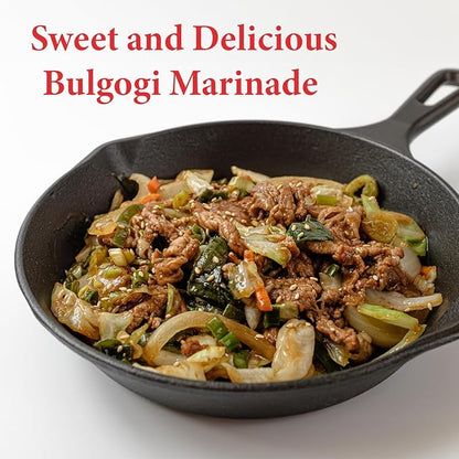 Wang Bulgogi Sauce - Korean BBQ Marinade for Beef Bulgogi, Authentic Korean Bulgogi Sauce, Sweet Savory Flavor, No MSG, Made in Korea - 29.63oz Bottle - Perfect for Korean BBQ