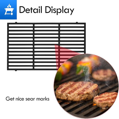 66097 66089 Grate Grill Replacement Parts for Weber Genesis ii Grill Grates 400 Series GS4 Gas Grill Grates ii E-410 E-435 S-435 S410 SE-410 LX S-440 Cast Iron Cooking Grids Grill Parts 3pcs