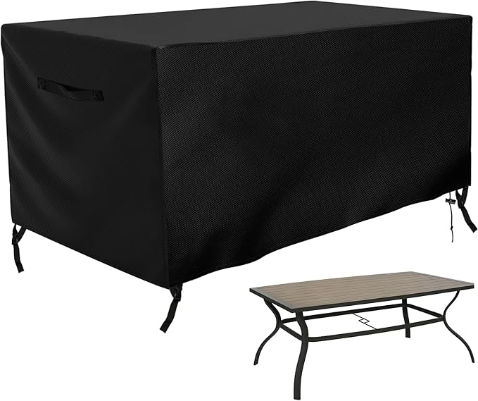 Outdoor Waterproof Grill Table Cover, 60 Inch Rectangle Patio Dining Table Covers Outdoor Heavy Duty Waterproof Patio BBQ Grill Stand Cover(61"Lx 39"W x 28"H)