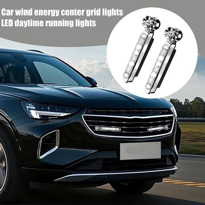 Led Lights for Car Waterproof Decorative Adjustable | 2 Pieces Wind Powered LED Vehicle Daytime Lights for Trucks SUV Motorcycle Bike Auto Travel Road Trips Camping Outdoor