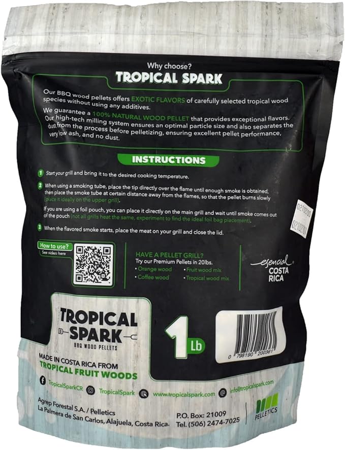 Wood Pellets | Perfect for BBQ, Smoking, Grilling, Bake, Roast, Braise | Premium 100% All-Natural | Coffee Wood | 1 lb. Bag