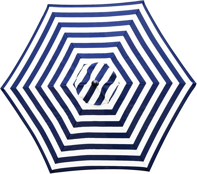 Sunnyglade 7.5ft Patio Umbrella Replacement Canopy Market Umbrella Top Outdoor Umbrella Canopy with 6 Ribs