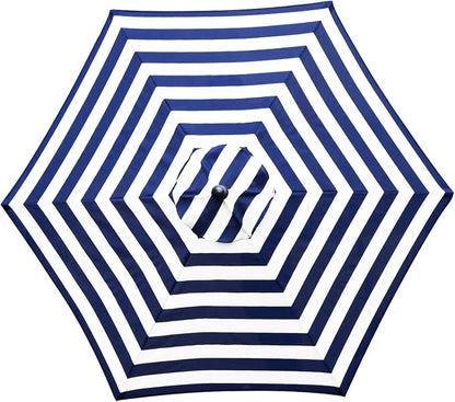Sunnyglade 7.5ft Patio Umbrella Replacement Canopy Market Umbrella Top Outdoor Umbrella Canopy with 6 Ribs