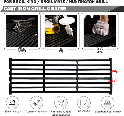 Grill Grates Parts for Broil King Baron Replacement Parts Baron 440 Baron 320 9221-64 9221-67 Broil Mate 7120-64 Huntington Replacement Grill Parts 6023-89 Rebel Grill 6120-64 Cooking Grill Grates