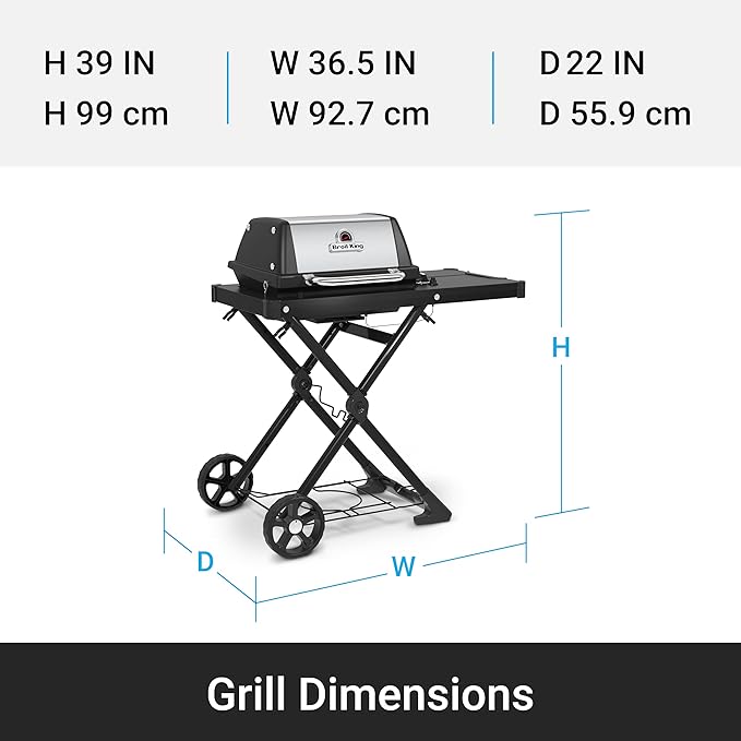 Broil King 910854 Porta-Chef AT220-2 Burner Propane Gas Portable Grill