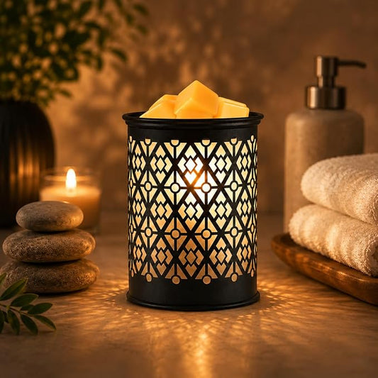 Wax Melt Warmer Metal Wax Warmer for Scented Wax Candle Wax Burner | Electirc Wax Melt Warmer Candle Melter as Gifts for Moms Grandma Women Girls (Diamond)