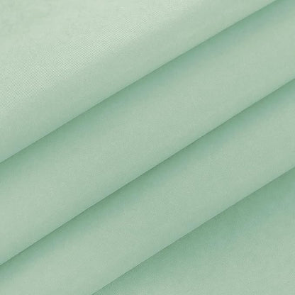 NLMUVW Sage Green Vinyl Tablecloth with Flannel Backing Rectangle, Waterproof PVC Table Cover 8ft Wipe Clean Table Cloth for Dining Party Camping, 60 X 108 Inch