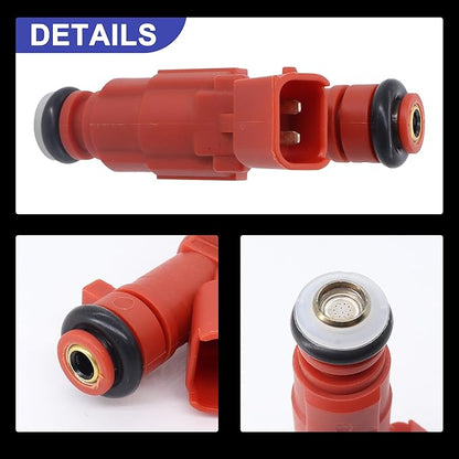 HiSport Fuel Injector 1PC Compatible with Hyundai Accent L4 1.6L 2006-2011,Kia Rio Rio5 L4 1.6L 2009-2011 Replace 35310-2E000 12 Holes