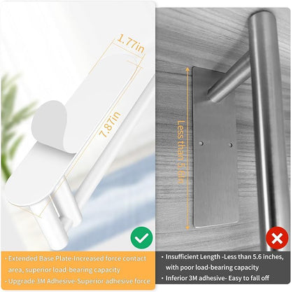 STWWO Paper Towel Holder Under Cabinet, Self-Adhesive Paper Towel Rack | White, Under Counter Under Sink Paper Towel Holder, Self-Adhesive or Wall Mounted, Fits Kitchens Bathrooms & RV