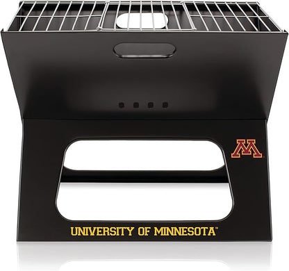 PICNIC TIME NCAA App State Mountaineers X-Grill Portable Grill - Camping Grill - Small Charcoal Grill for Tailgating