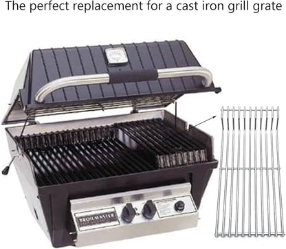 16.8" Stainless Steel Cooking Grates Replacement Parts for Broilmaster D3 G-3 G-3 EXPL G-3 EXPN G-3 TXPL G-3 TXPN P3 S3 U3 for Thermos 56036T Grids Gas Grill