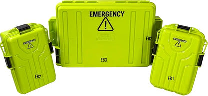 MTM Emergency Box Storage Case for Emergency Kits, First Aid, Survival Gear, Tools & Home Supplies, Emergency Essentials, Water Resistant O-Ring, Lockable & Durable, Made in USA
