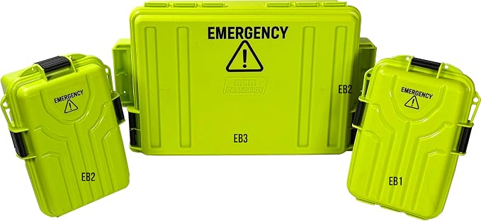 MTM Emergency Box Storage Case for Emergency Kits, First Aid, Survival Gear, Tools & Home Supplies, Emergency Essentials, Water Resistant O-Ring, Lockable & Durable, Made in USA