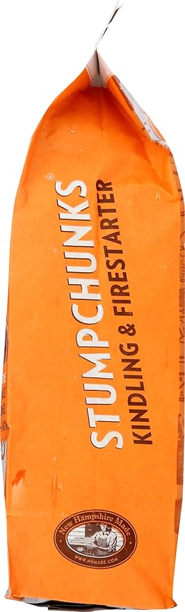 Stump Chunks: SC-3 0.3 Cu Ft Kindling & Fire Starters - Natural Fire Kindling Wood Sticks & Firewood Starter - Firestarter Sticks from Recycled Tree Stumps - Medium Bag