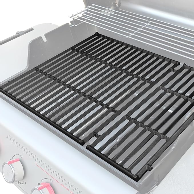 17.5" Grill Grates for Weber Spirit 300/400 & GS4 Spirit II 300 Series, Spirit E/S-310 E/S-320 E/S-330 E425 E435, Genesis Silver/Gold B & C, Spirit 700,Cast Iron Grill Parts for Weber Spirit 7638 7639