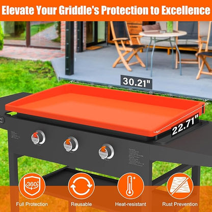 Silicone Griddle Mat Cover for Blackstone - 28XL Inch True All-Encompassing Coverage Heavy Duty Food Grade Grill Buddy Mat, All Season Cooking Surface Protective Cover