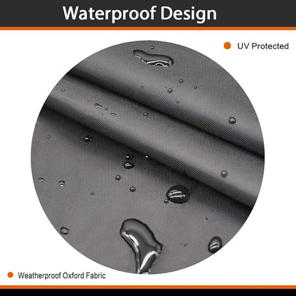 SheeChung Outdoor Fireplace Cover Round 30"Dx43"H,Waterproof Grill Cover for Weber Kettle Charcoal 22 Inch,Heavy Duty 600D Outside Covers for Wood Burning Chiminea,BBQ Grill Smoker,UV Resistant