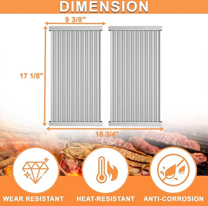 Replacement Parts for Charbroil Grill Grates G369-0030-W2 & Emitter Plates G362-2100-W1 Charbroil TRU-Infrared 463644220 463642316 Grill Parts Replacement 463632320 463675016 463675016P1 466642316