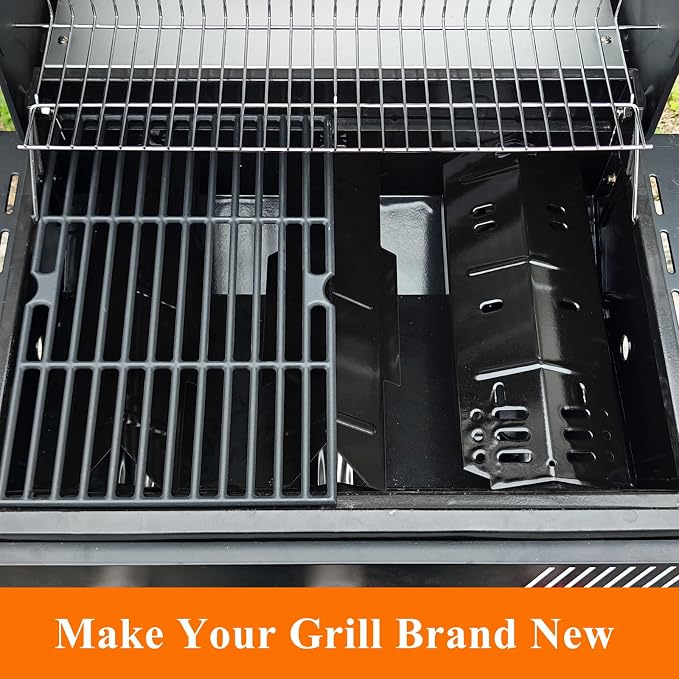 Grill Replacement Parts for Dyna Glo 2&3 Burner DGH353CRP | Heat Plate Shields, Grill Grates & Stainless Steel Burner Tubes for DGF350CSP, DGF350CSP-D, DGH353CRP-D Grills