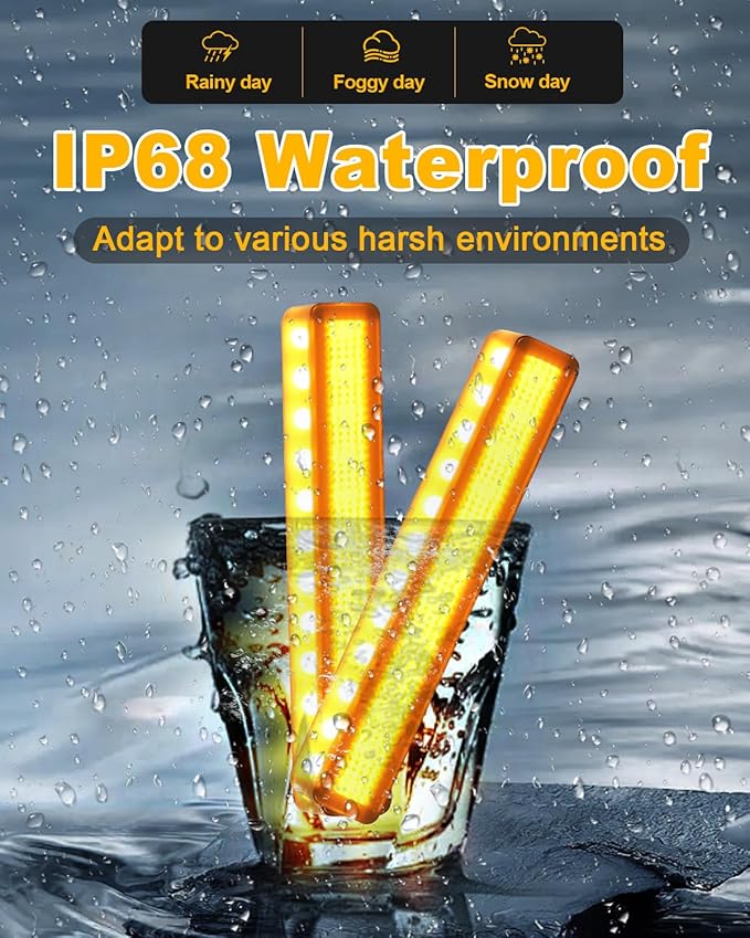 OKLSG LED Front Grill Lights for F150 2026 2025 2024-2018 Grille Light F150 Accessories(Amber Lights, 4)