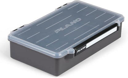 Plano StowAway 3700 Deep Open Stow Tackle Box, with Corrosion-Preventive Rustricor, Single Latch Design, Transparent DuraView Lid, Stackable Storage for Fishing Bait, Lures and Gear