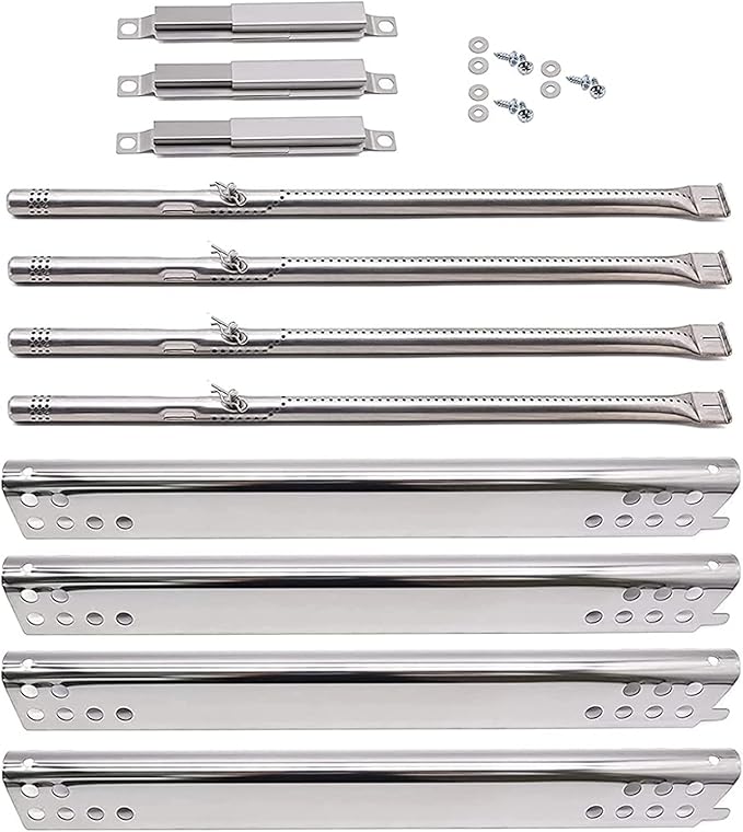 Yiming Grill Replacement Parts for Charbroil Advantage Series 4 Burner 463344015 463343015 463433016 463240115 463240015 463432215 Gas Grills, Burner Tubes, Heat Plates, Carryover Tubes.