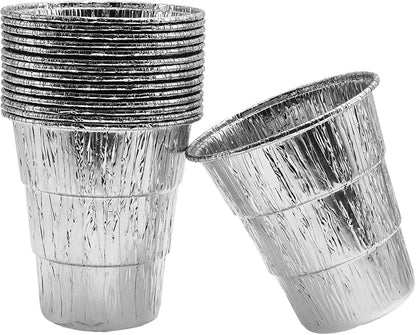6" Universal Grease Bucket Liners for Pit Boss, Traeger and More, 15-Pack | Fits for Pit Boss 67292 & Traeger Large Buckets and Other Grill Bucket, Grease Catcher for BBQ, Disposable Aluminum Liners