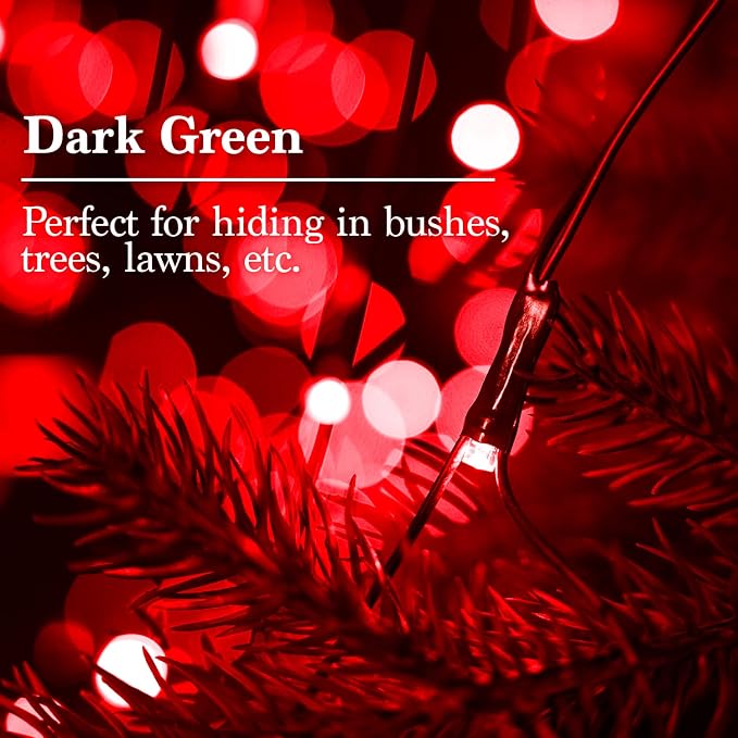 JMEXSUSS 360 LED Halloween Net Lights, Red, 12ft x 5ft | Outdoor Waterproof, Connectable, Plug in, Mesh Lights with Remote for Bushes Shrubs Christmas Halloween Decorations