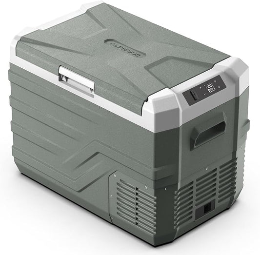 Alpicool Car Refrigerator 12 Volt Refrigerator 37QT. Freezer Electric Cooler, Portable Fridge for Car 12/24V DC 100~240V AC Portable Freezer for Camping RV Camper Truck -4℉-68℉