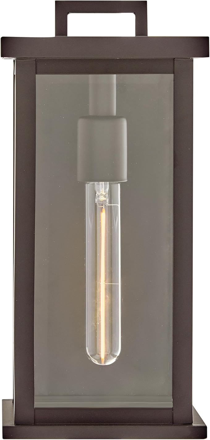 Hinkley Weymouth Small Outdoor Wall Rectangle Lantern, Oil Rubbed Bronze