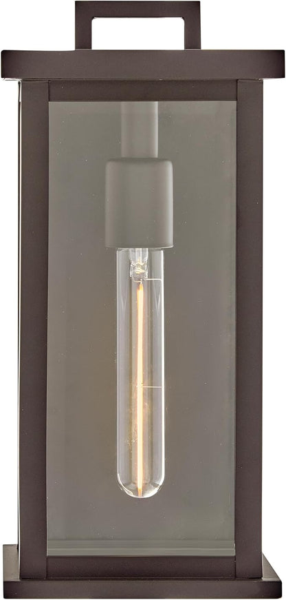 Hinkley Weymouth Small Outdoor Wall Rectangle Lantern, Oil Rubbed Bronze